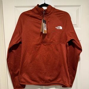 The North Face Canyonlands Men's Brandy Brown Heather Half Zip Jacket SGN576